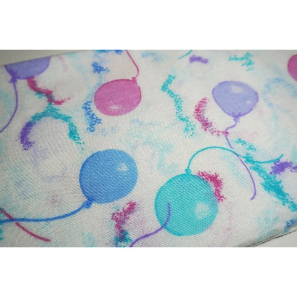 Vintage 80s Baby Square Receiving Blanket 30